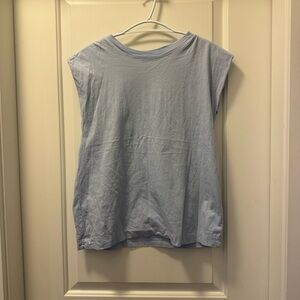 💥4 for $25💥H&M Light Blue Padded Shoulder Tank